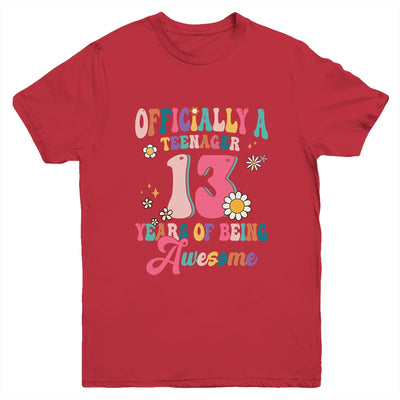 Officially Teenager 13 Years Of Being Awesome 13th Birthday Youth Shirt | teecentury