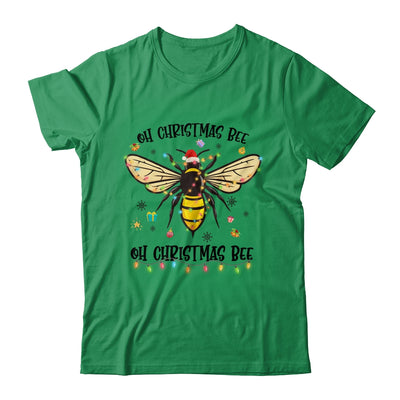 Oh Christmas Bee Santa Hat Light Christmas Gift T-Shirt & Sweatshirt | Teecentury.com