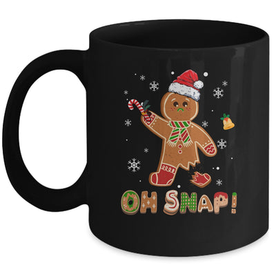 Oh Snap Gingerbread Funny Christmas Xmas Boy Girl Kids Mug | teecentury