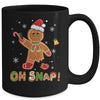 Oh Snap Gingerbread Funny Christmas Xmas Boy Girl Kids Mug | teecentury