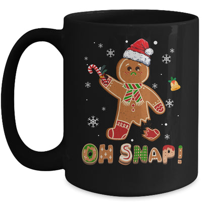 Oh Snap Gingerbread Funny Christmas Xmas Boy Girl Kids Mug | teecentury