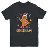 Oh Snap Gingerbread Funny Christmas Xmas Boy Girl Kids Youth Shirt | teecentury