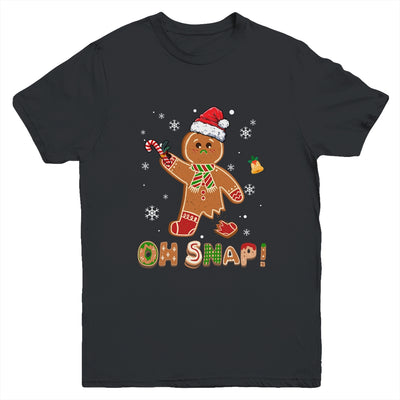 Oh Snap Gingerbread Funny Christmas Xmas Boy Girl Kids Youth Shirt | teecentury