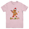 Oh Snap Gingerbread Funny Christmas Xmas Boy Girl Kids Youth Shirt | teecentury