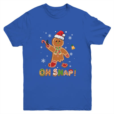 Oh Snap Gingerbread Funny Christmas Xmas Boy Girl Kids Youth Shirt | teecentury