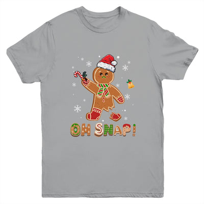 Oh Snap Gingerbread Funny Christmas Xmas Boy Girl Kids Youth Shirt | teecentury
