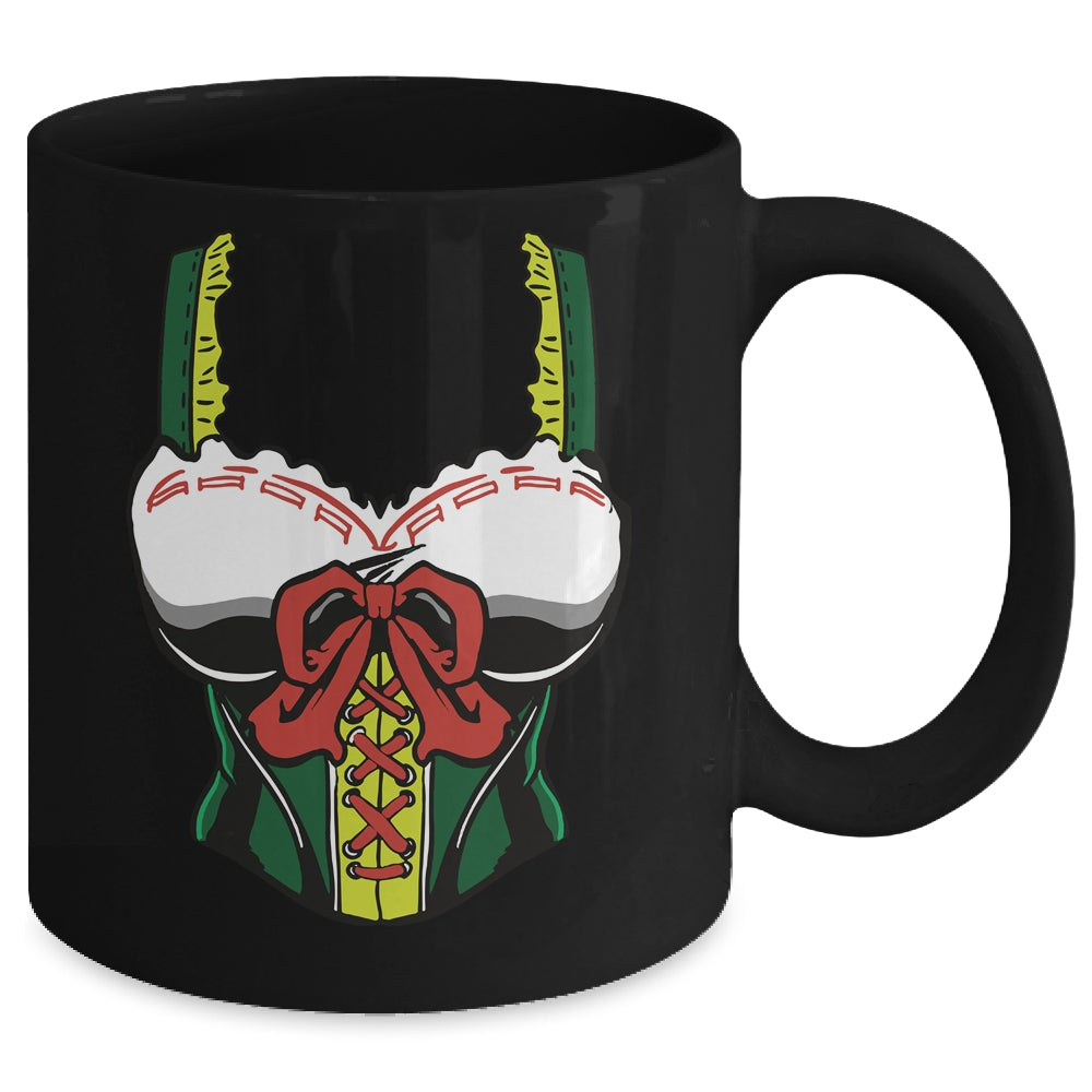 Oktoberfest Costume Women Bavarian Funny Lazy Corset Mug | teecentury