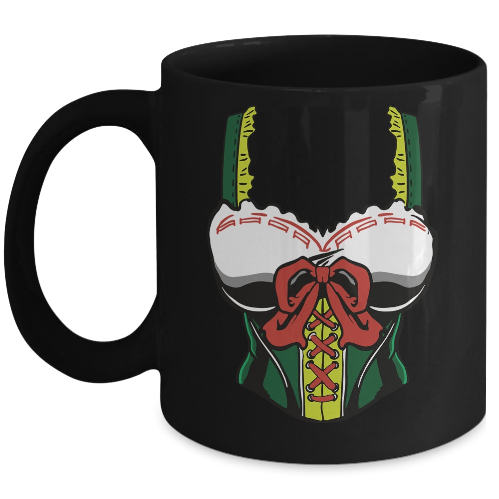 Oktoberfest Costume Women Bavarian Funny Lazy Corset Mug | teecentury