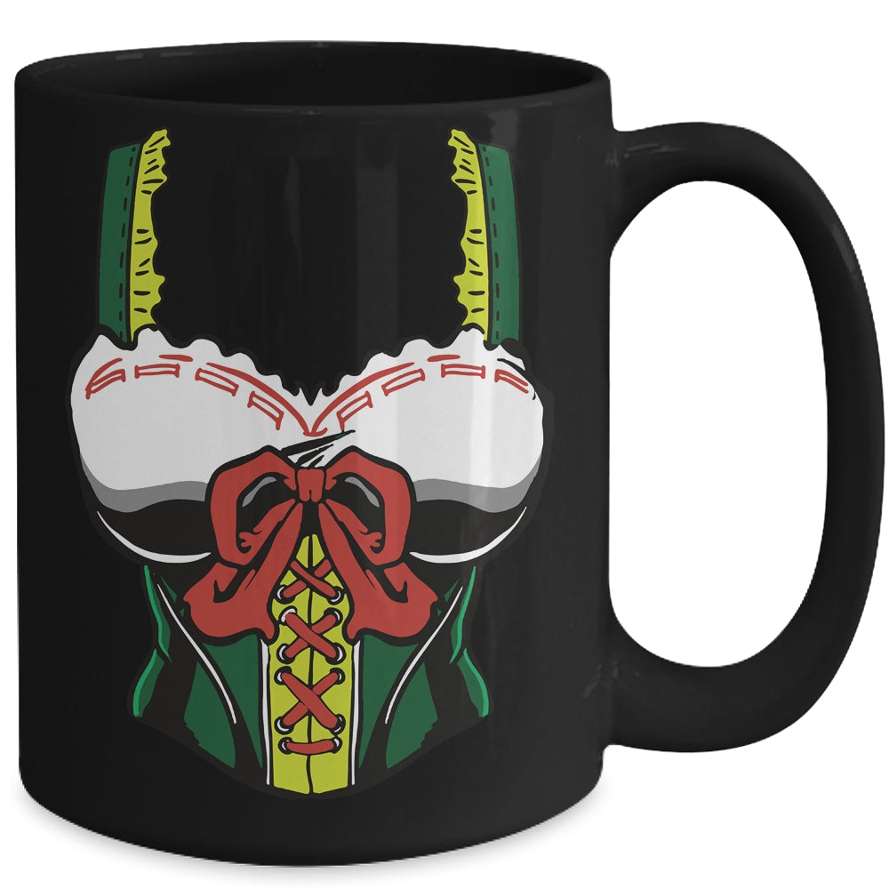 Oktoberfest Costume Women Bavarian Funny Lazy Corset Mug | teecentury