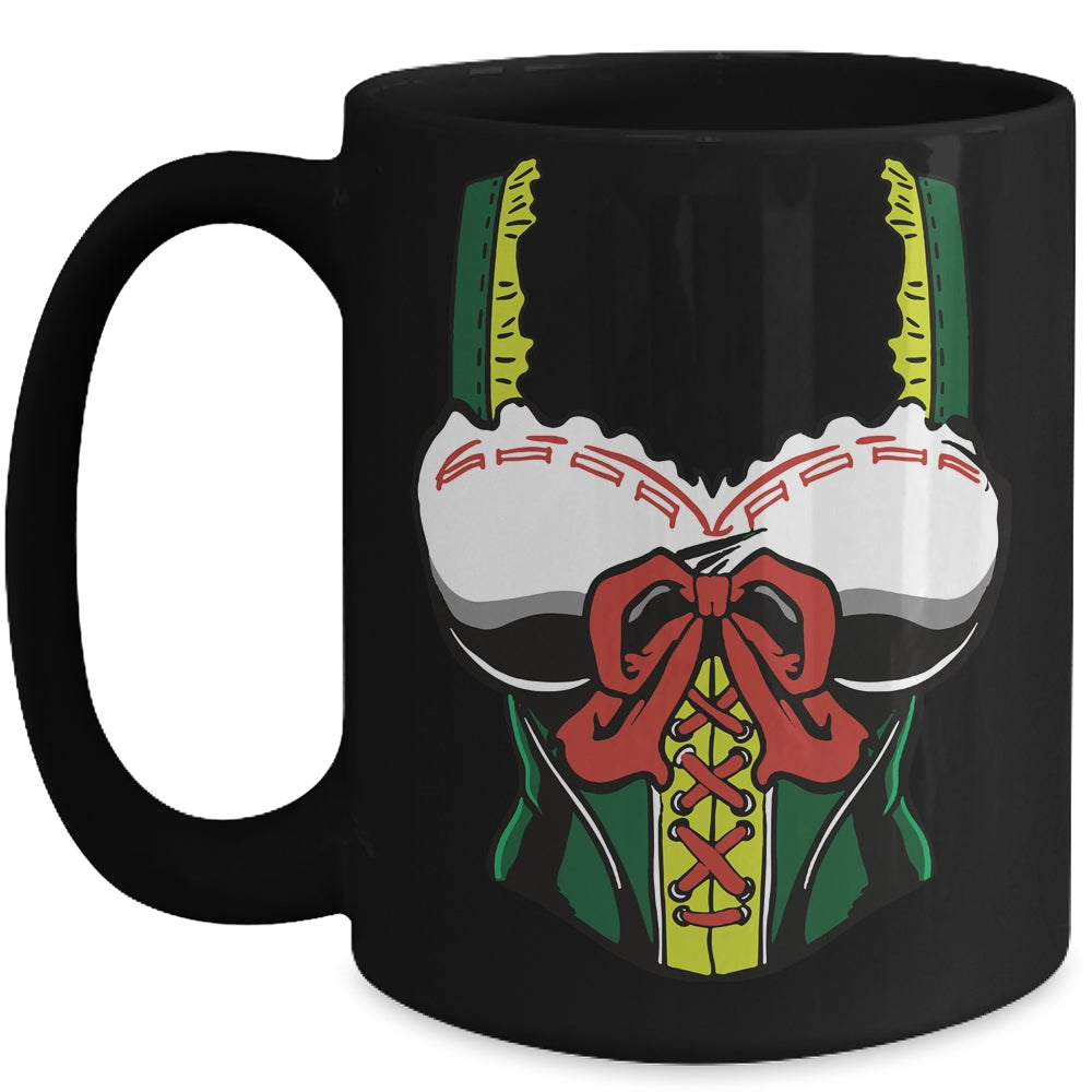 Oktoberfest Costume Women Bavarian Funny Lazy Corset Mug | teecentury