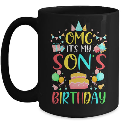 Omg It's My Son's Birthday Party Family Mug Coffee Mug | Teecentury.com