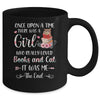 Once upon a time there was a girl who loved cats and books Mug | teecentury