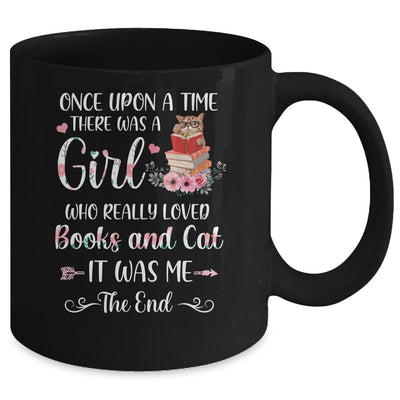 Once upon a time there was a girl who loved cats and books Mug | teecentury