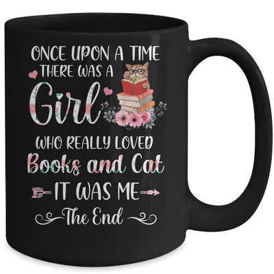 Once upon a time there was a girl who loved cats and books Mug | teecentury