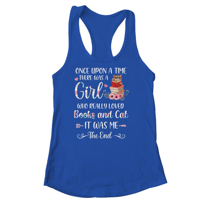 Once upon a time there was a girl who loved cats and books Shirt & Tank Top | teecentury