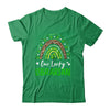 One Lucky Librarian Rainbow St Patricks Day Shamrock Shirt & Hoodie | teecentury