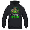 One Lucky Teacher Rainbow St Patricks Day Shamrock Shirt & Hoodie | teecentury