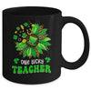 One Lucky Teacher St Patricks Day Sunflower Mug | teecentury