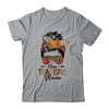 One Thankful Mama Funny Messy Bun Fall Autumn Thanksgiving Shirt & Hoodie | teecentury