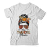 One Thankful Mama Funny Messy Bun Fall Autumn Thanksgiving Shirt & Hoodie | teecentury