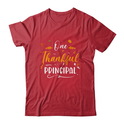 One Thankful School Principal Fall Thanksgiving T-Shirt & Hoodie | Teecentury.com