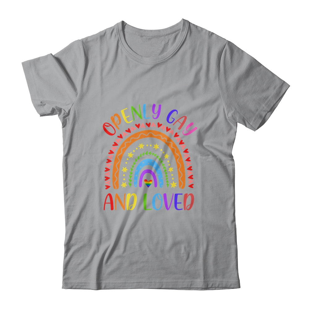 Openly Gay Loved Proud Pride Gays Lesbian LGBT LGBTQ T-Shirt & Hoodie | Teecentury.com