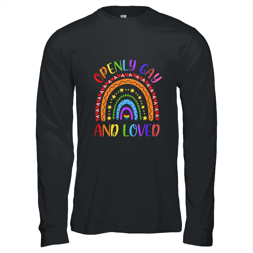 Openly Gay Loved Proud Pride Gays Lesbian LGBT LGBTQ T-Shirt & Hoodie | Teecentury.com