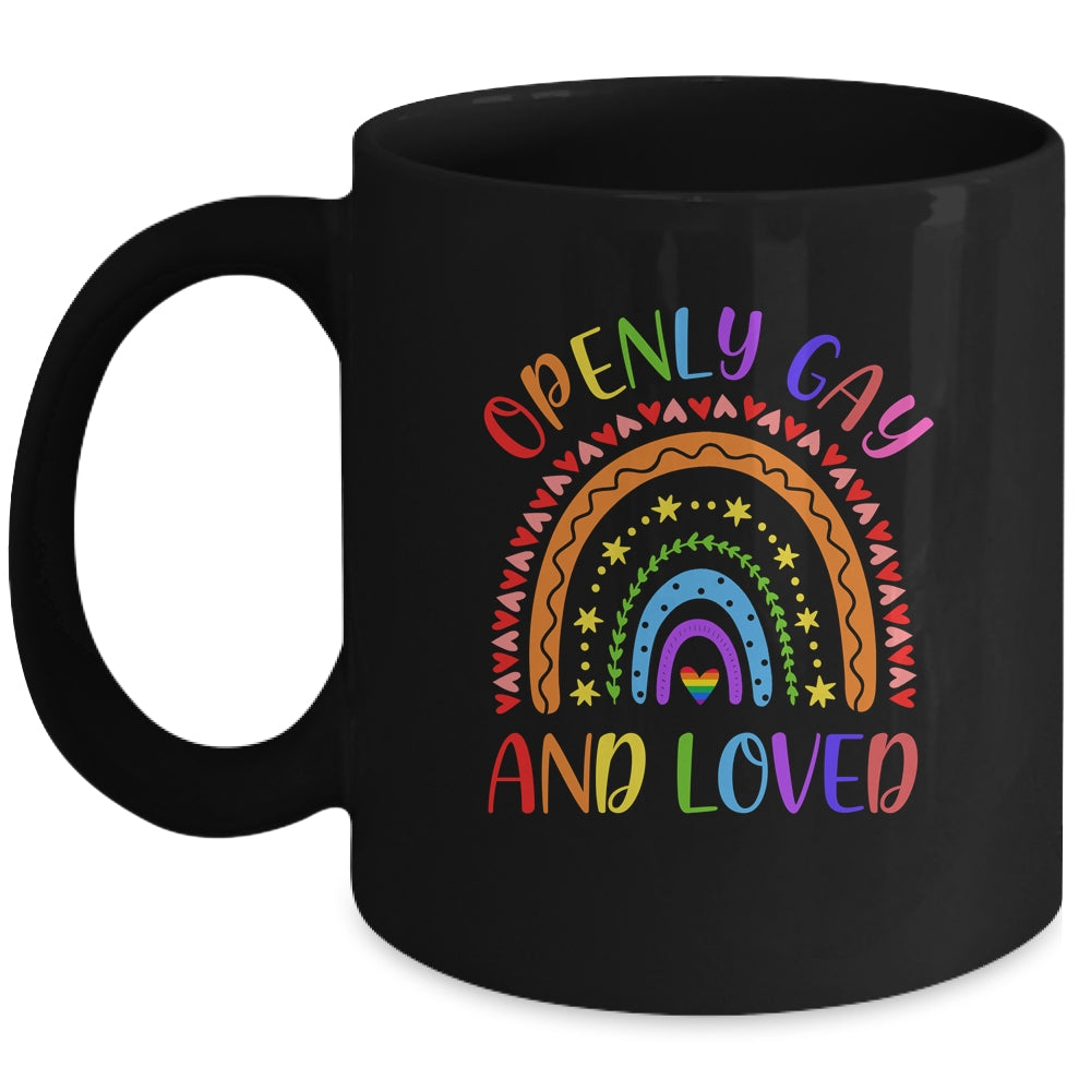 Openly Gay Loved Proud Pride Gays Lesbian LGBT LGBTQ Mug Coffee Mug | Teecentury.com