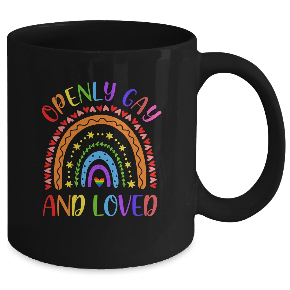 Openly Gay Loved Proud Pride Gays Lesbian LGBT LGBTQ Mug Coffee Mug | Teecentury.com
