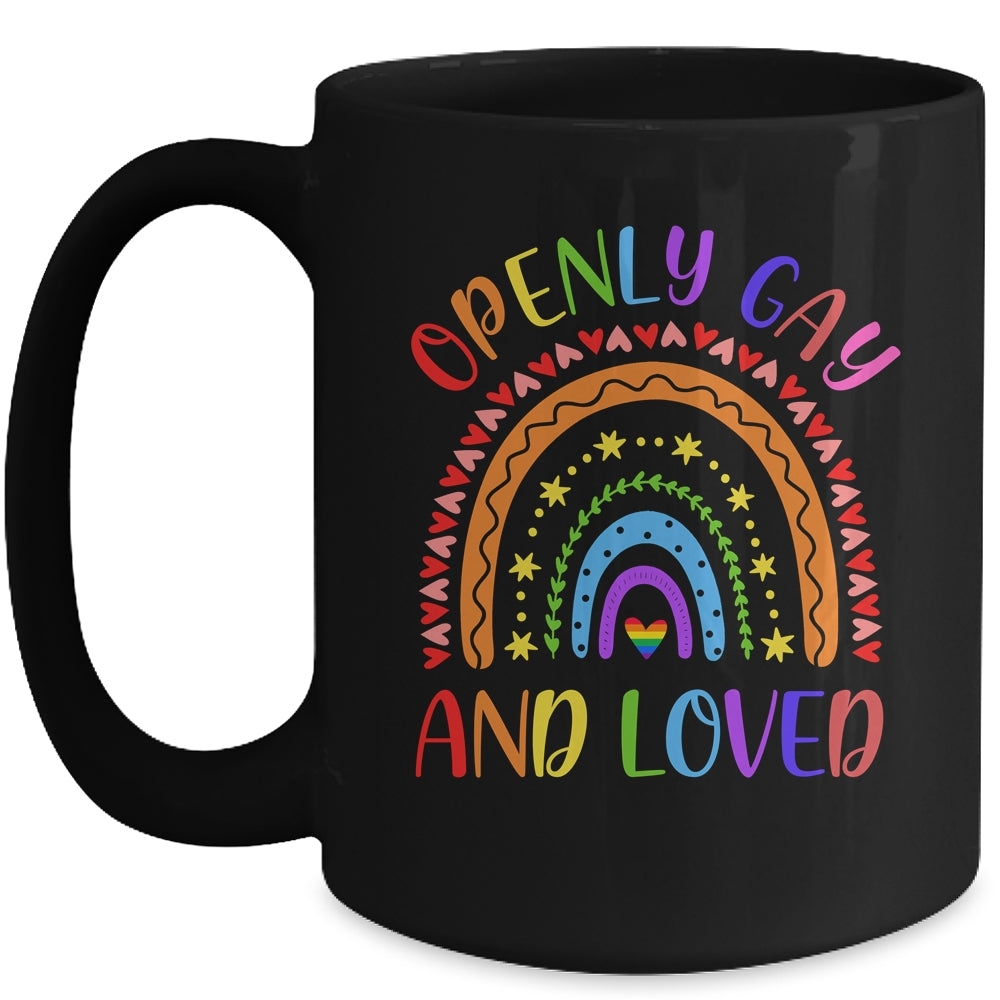 Openly Gay Loved Proud Pride Gays Lesbian LGBT LGBTQ Mug Coffee Mug | Teecentury.com