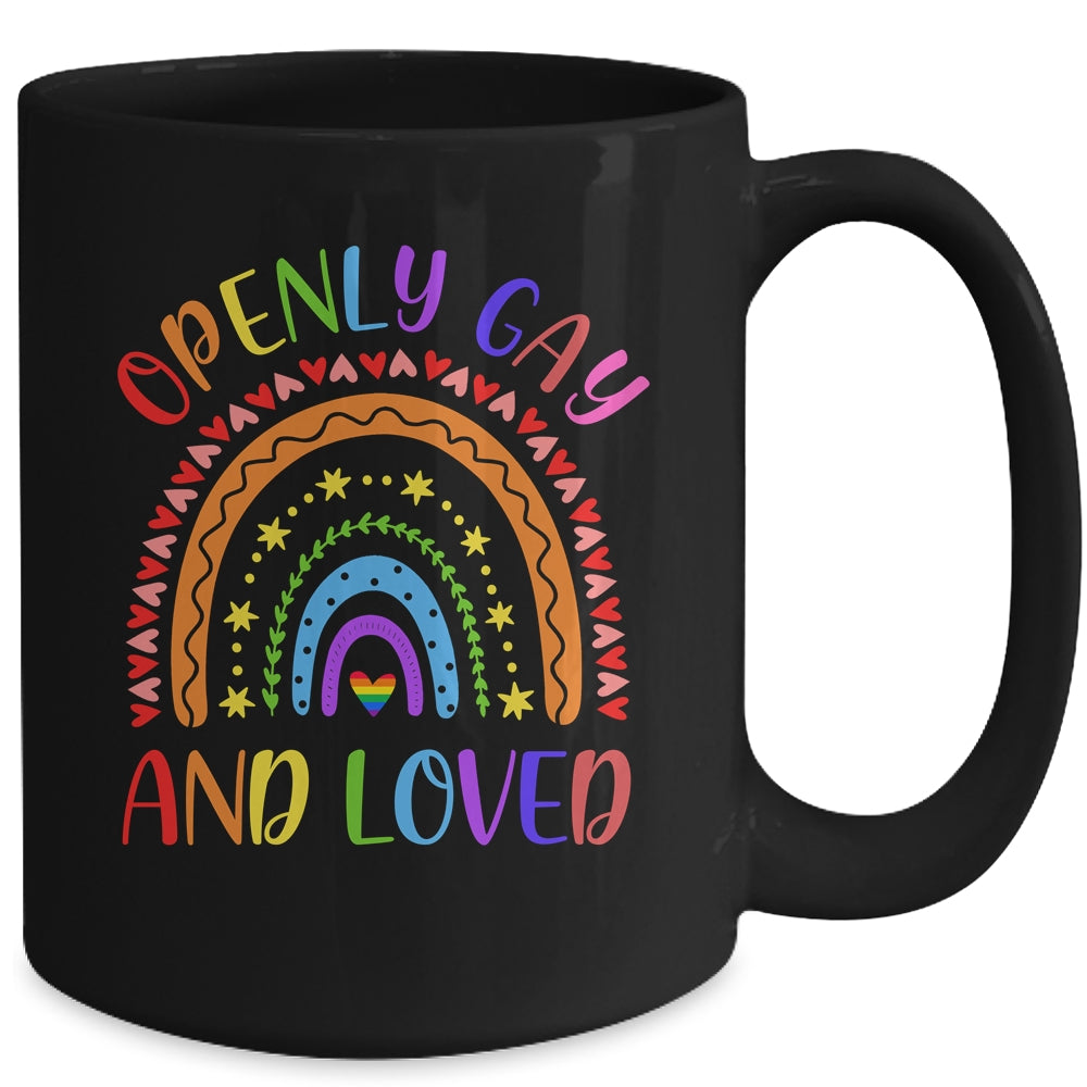Openly Gay Loved Proud Pride Gays Lesbian LGBT LGBTQ Mug Coffee Mug | Teecentury.com