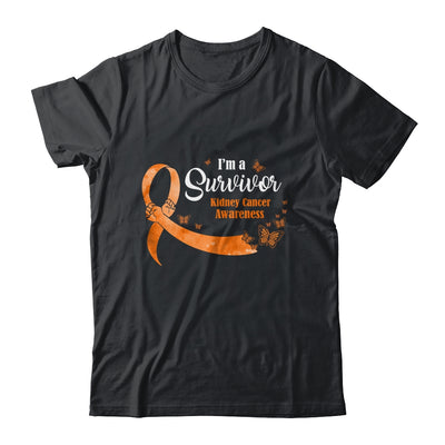 Orange Butterfly I'm A Survivor Kidney Cancer Awareness T-Shirt & Hoodie | Teecentury.com