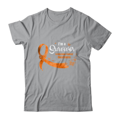 Orange Butterfly I'm A Survivor Leukemia Cancer Awareness T-Shirt & Hoodie | Teecentury.com