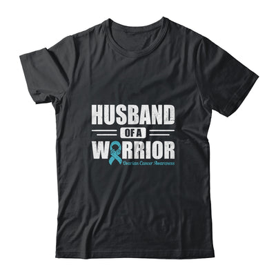 Ovarian Cancer Awareness Husband Of A Warrior Teal Gift T-Shirt & Hoodie | Teecentury.com