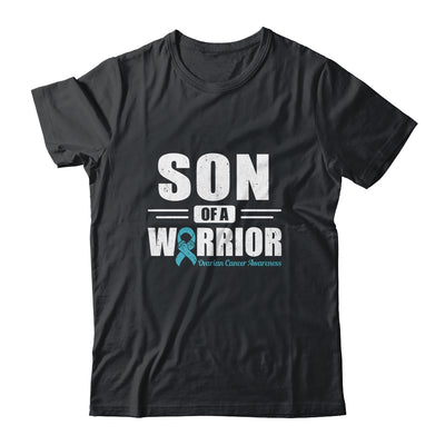 Ovarian Cancer Awareness Son Of A Warrior Teal Gift T-Shirt & Hoodie | Teecentury.com