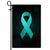 Ovarian Cancer Tourette Syndrome Trigeminal Neuralgia Peritoneal PCOS Awareness Flag Teal Ribbon Flag | Teecentury.com