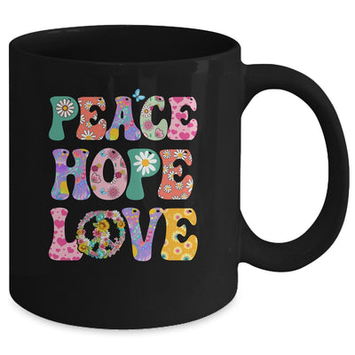 PEACE SIGN LOVE 60s 70s Tie Dye For Women Girl Mug | teecentury