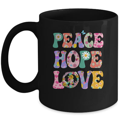 PEACE SIGN LOVE 60s 70s Tie Dye For Women Girl Mug | teecentury