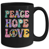 PEACE SIGN LOVE 60s 70s Tie Dye For Women Girl Mug | teecentury