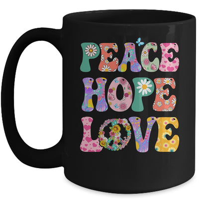 PEACE SIGN LOVE 60s 70s Tie Dye For Women Girl Mug | teecentury
