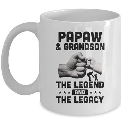 PaPaw And Grandson The Legend and The Legacy Mug Coffee Mug | Teecentury.com