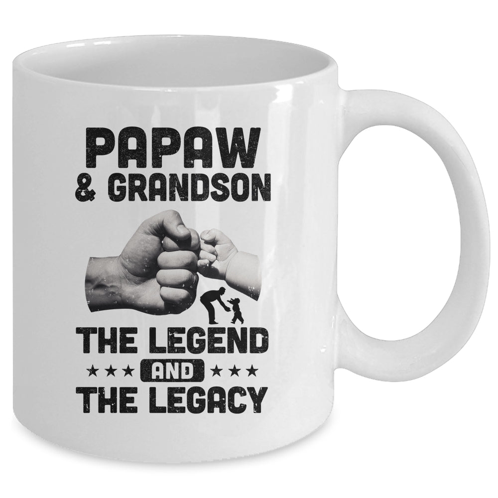 PaPaw And Grandson The Legend and The Legacy Mug Coffee Mug | Teecentury.com