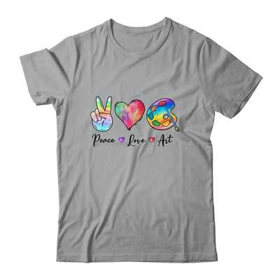 Painting Palette Funny Art Teacher Peace Love Art T-Shirt & Tank Top | Teecentury.com