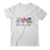 Painting Palette Funny Art Teacher Peace Love Art T-Shirt & Tank Top | Teecentury.com