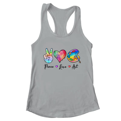 Painting Palette Funny Art Teacher Peace Love Art T-Shirt & Tank Top | Teecentury.com