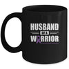 Pancreatic Cancer Awareness Husband Of Warrior Green Gift Coffee Mug | Teecentury.com