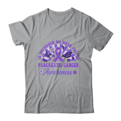 Pancreatic Cancer Awareness In November We Wear Purple Groovy Shirt & Hoodie | teecentury