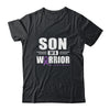 Pancreatic Cancer Awareness Son Of Warrior Green Gift T-Shirt & Hoodie | Teecentury.com