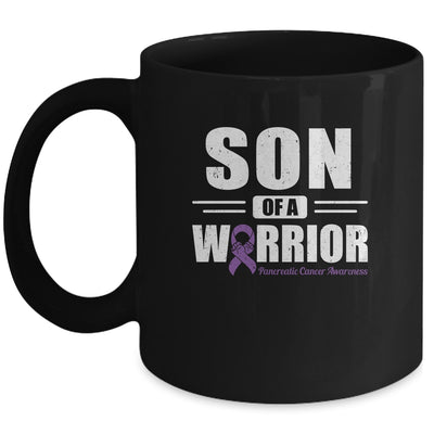 Pancreatic Cancer Awareness Son Of Warrior Green Gift Coffee Mug | Teecentury.com