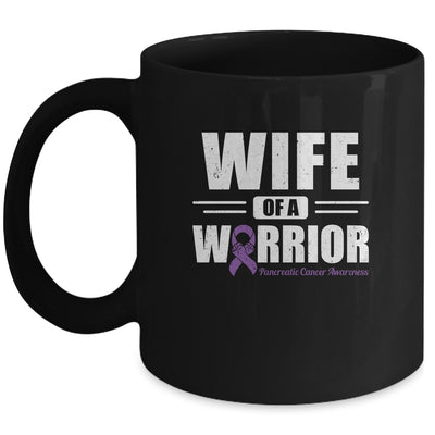 Pancreatic Cancer Awareness Wife Of Warrior Green Gift Coffee Mug | Teecentury.com